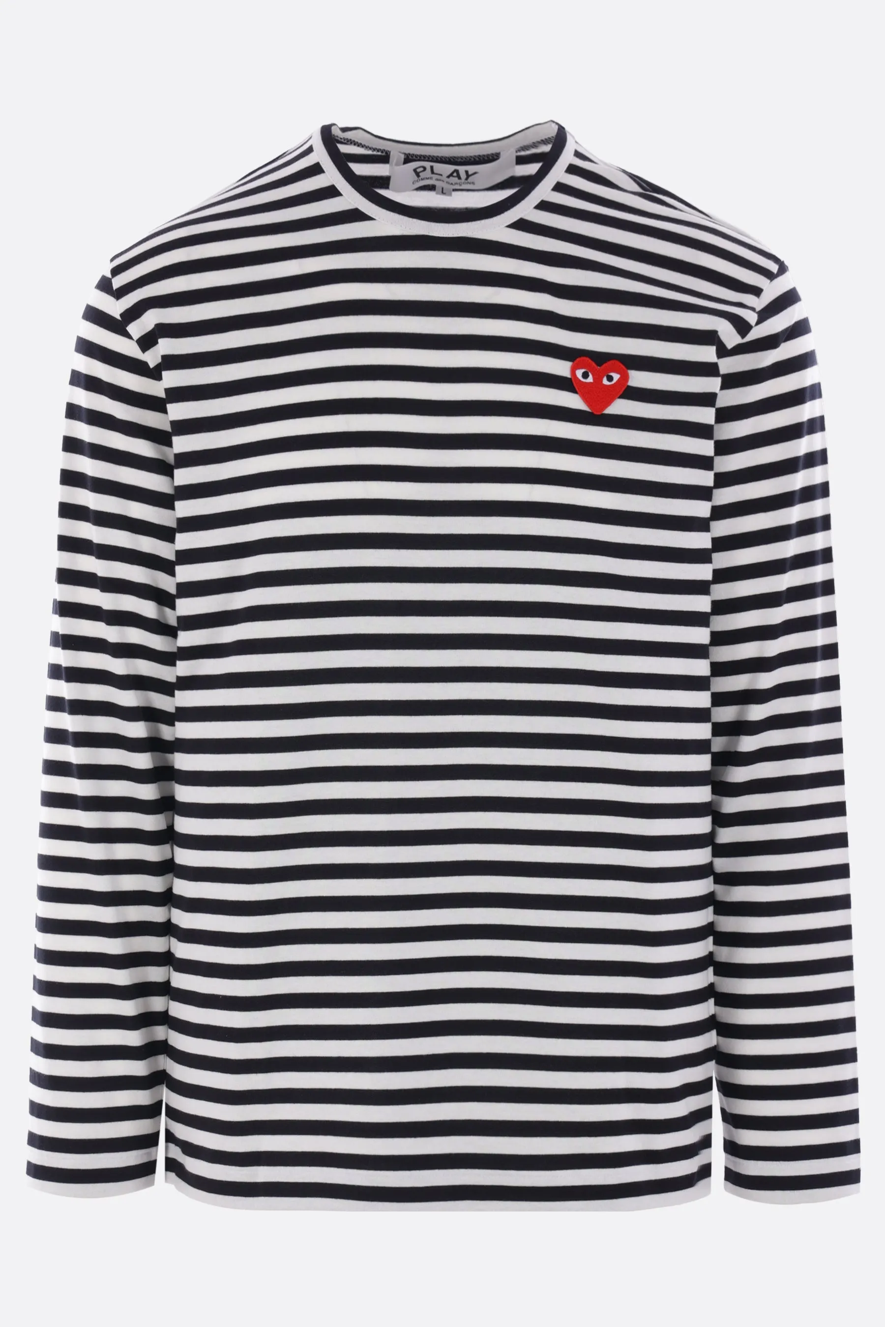 Heart patch cotton long-sleeve t-shirt