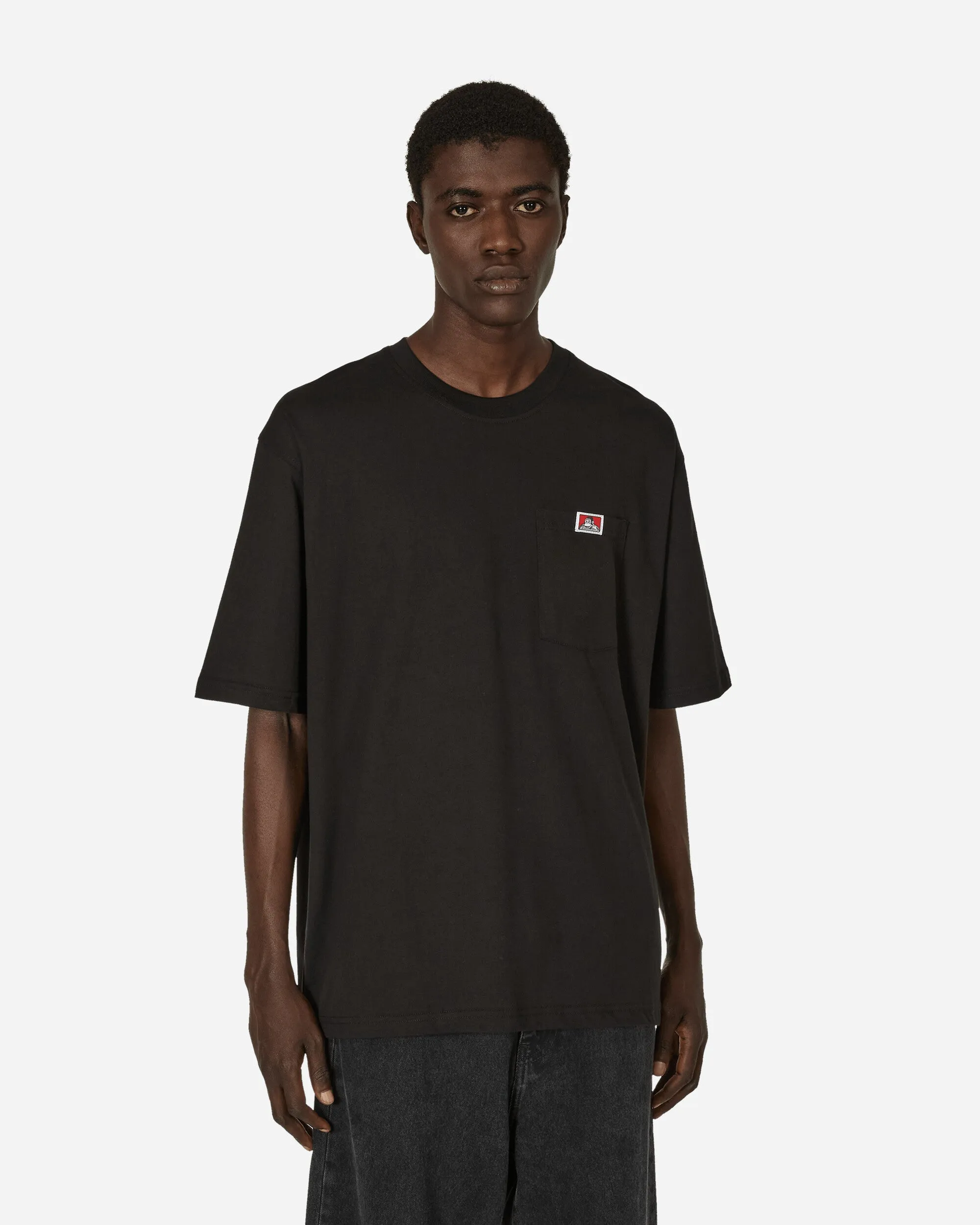 Heavy Duty Classic Label Pocket T-Shirt Black