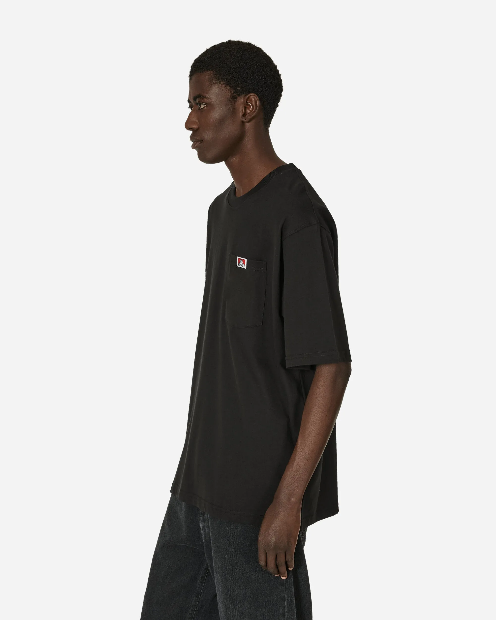 Heavy Duty Classic Label Pocket T-Shirt Black
