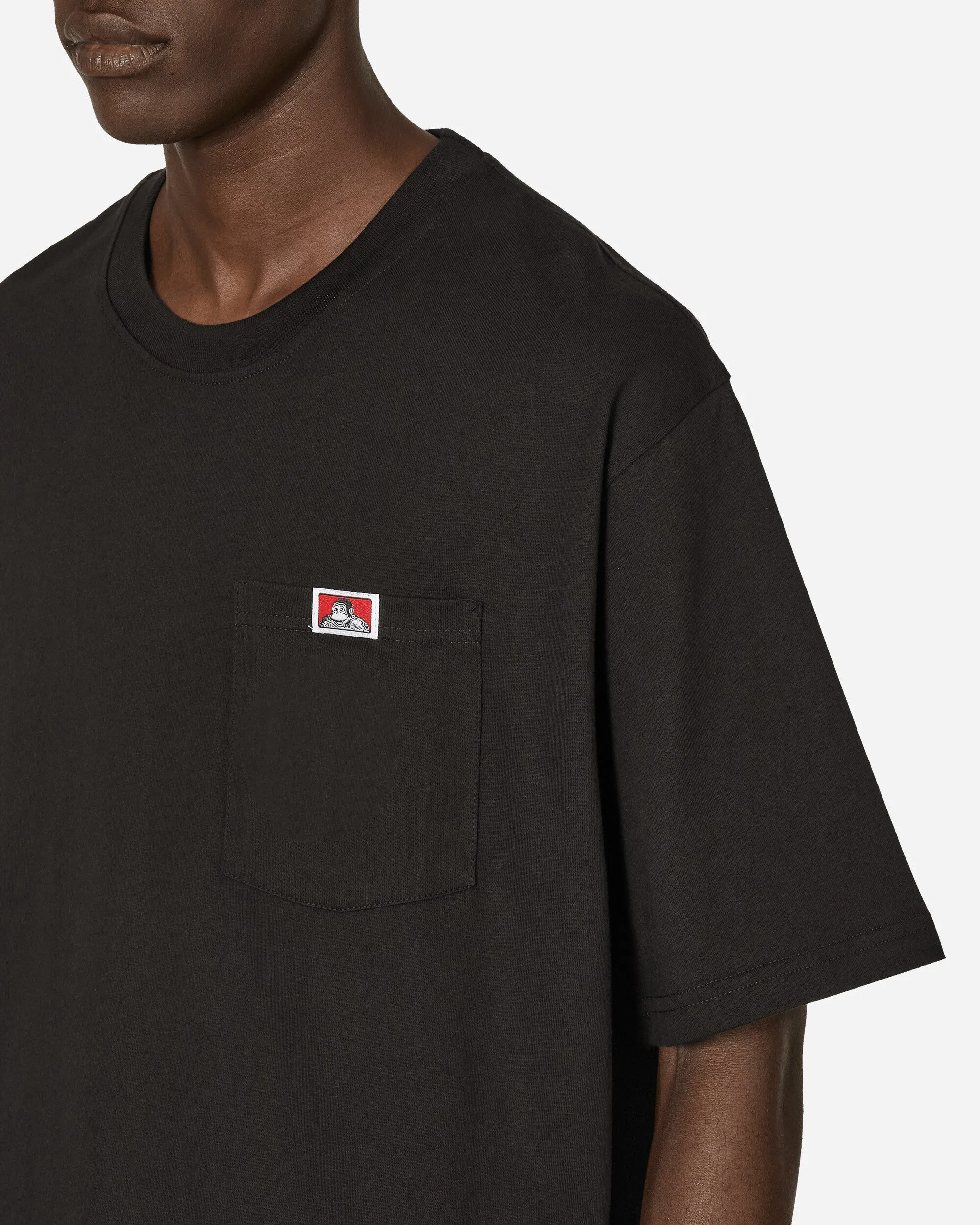 Heavy Duty Classic Label Pocket T-Shirt Black