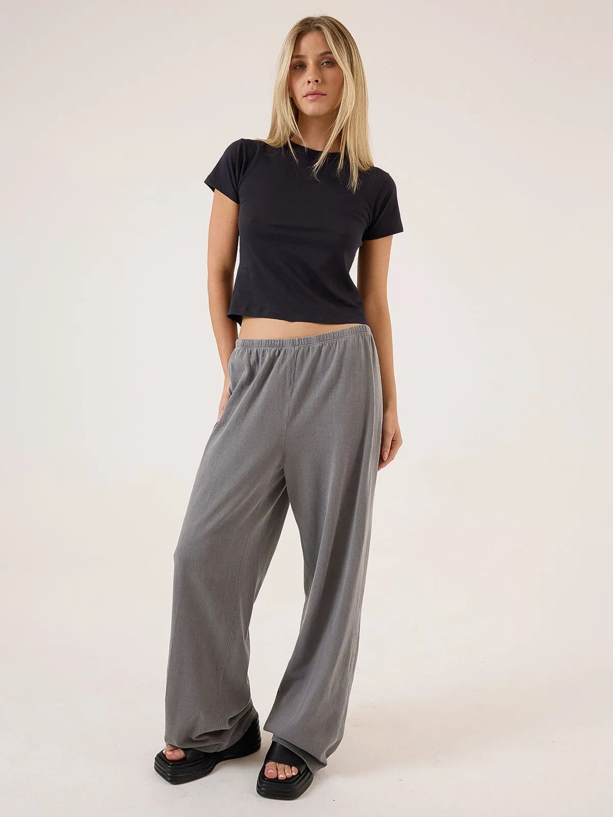 Hemp Relax Pant - Grey Ash