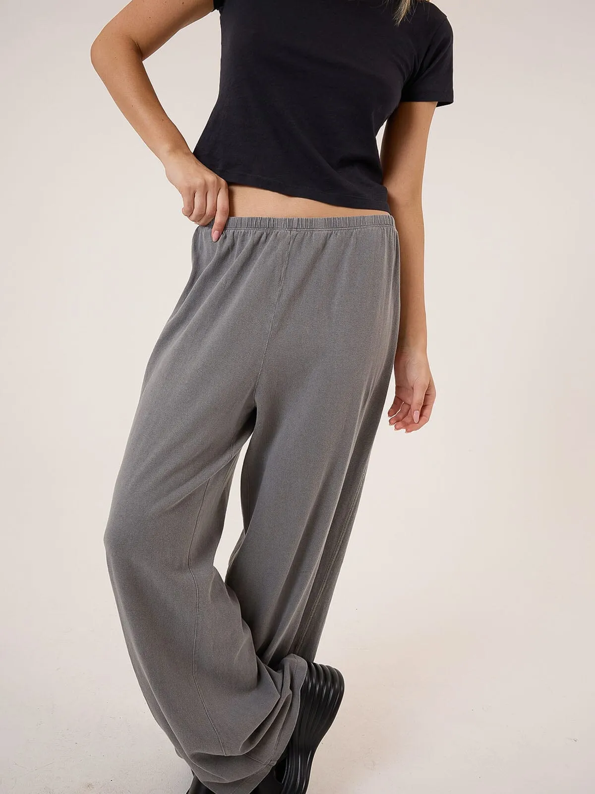 Hemp Relax Pant - Grey Ash