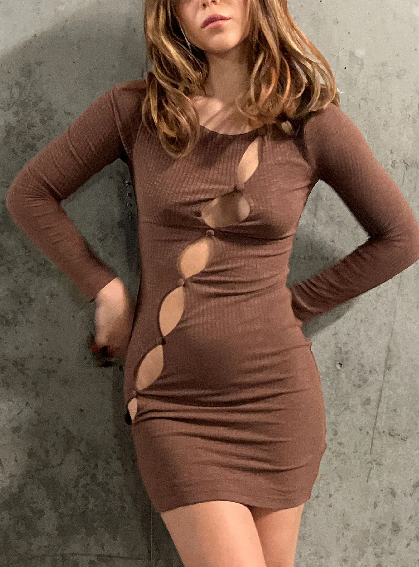 Jonty Mini Dress Chocolate