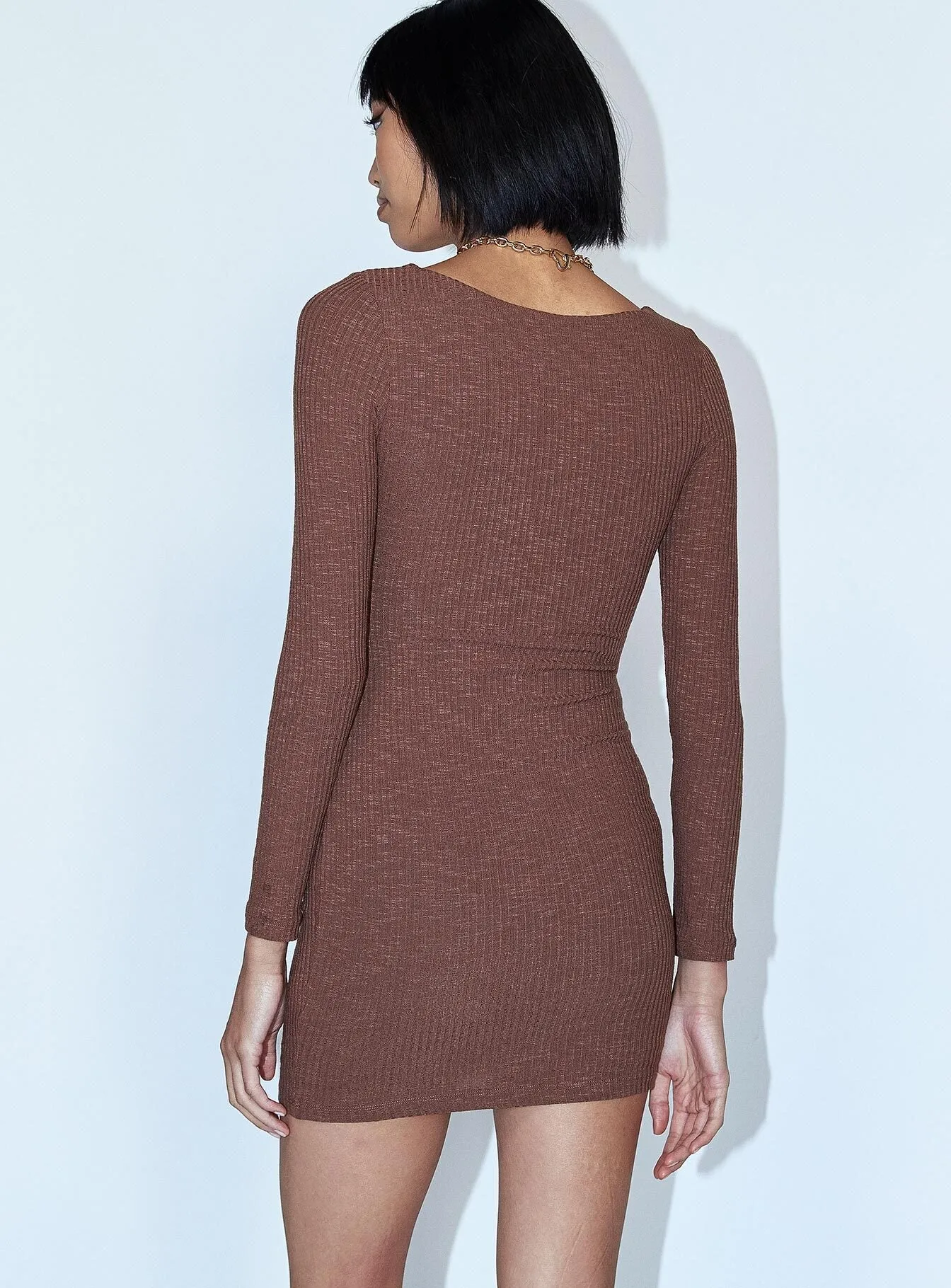 Jonty Mini Dress Chocolate