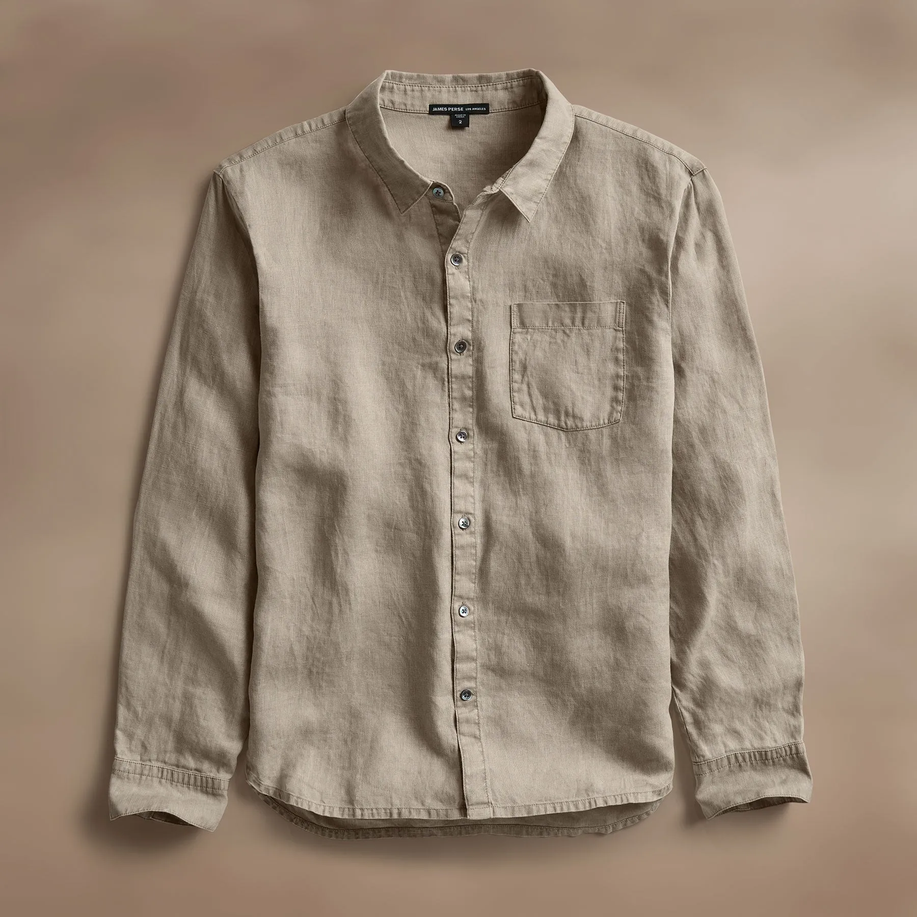 Lightweight Linen Shirt - Mineral Pigment
