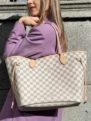 Louis Vuitton Damier Azur Canvas & Leather Neverfull MM
