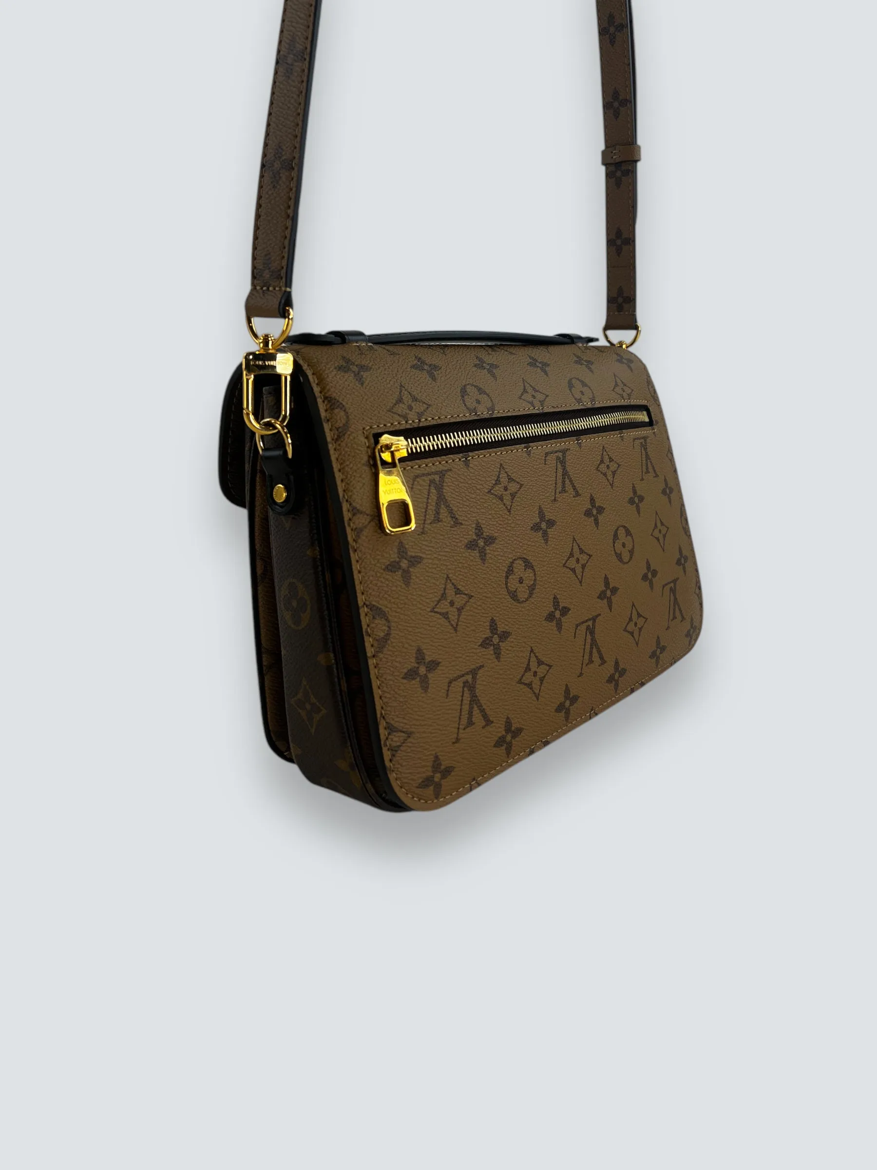 Louis Vuitton Monogram & Reverse Monogram Canvas Pochette Metis