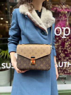 Louis Vuitton Monogram & Reverse Monogram Canvas Pochette Metis