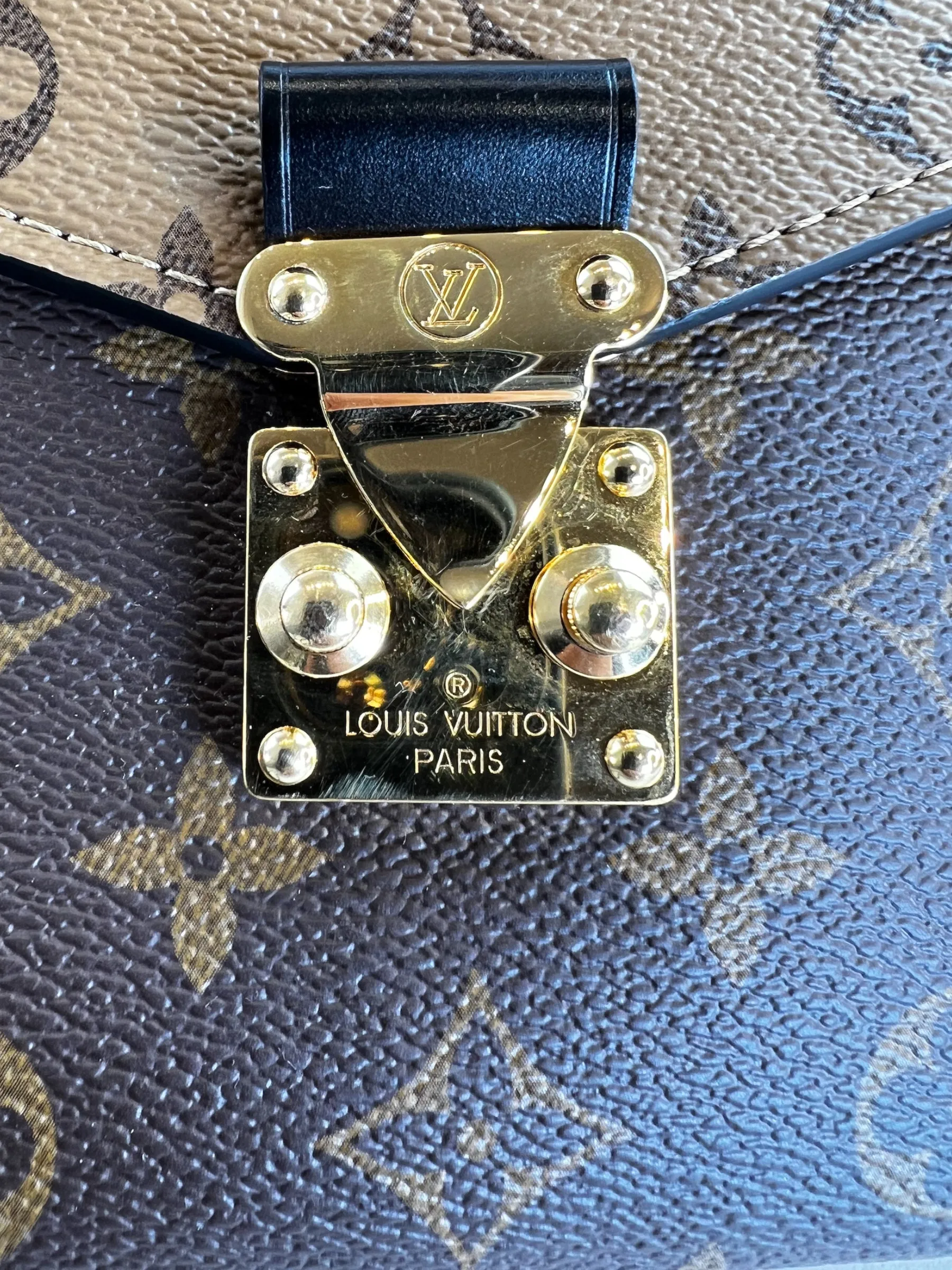 Louis Vuitton Monogram & Reverse Monogram Canvas Pochette Metis