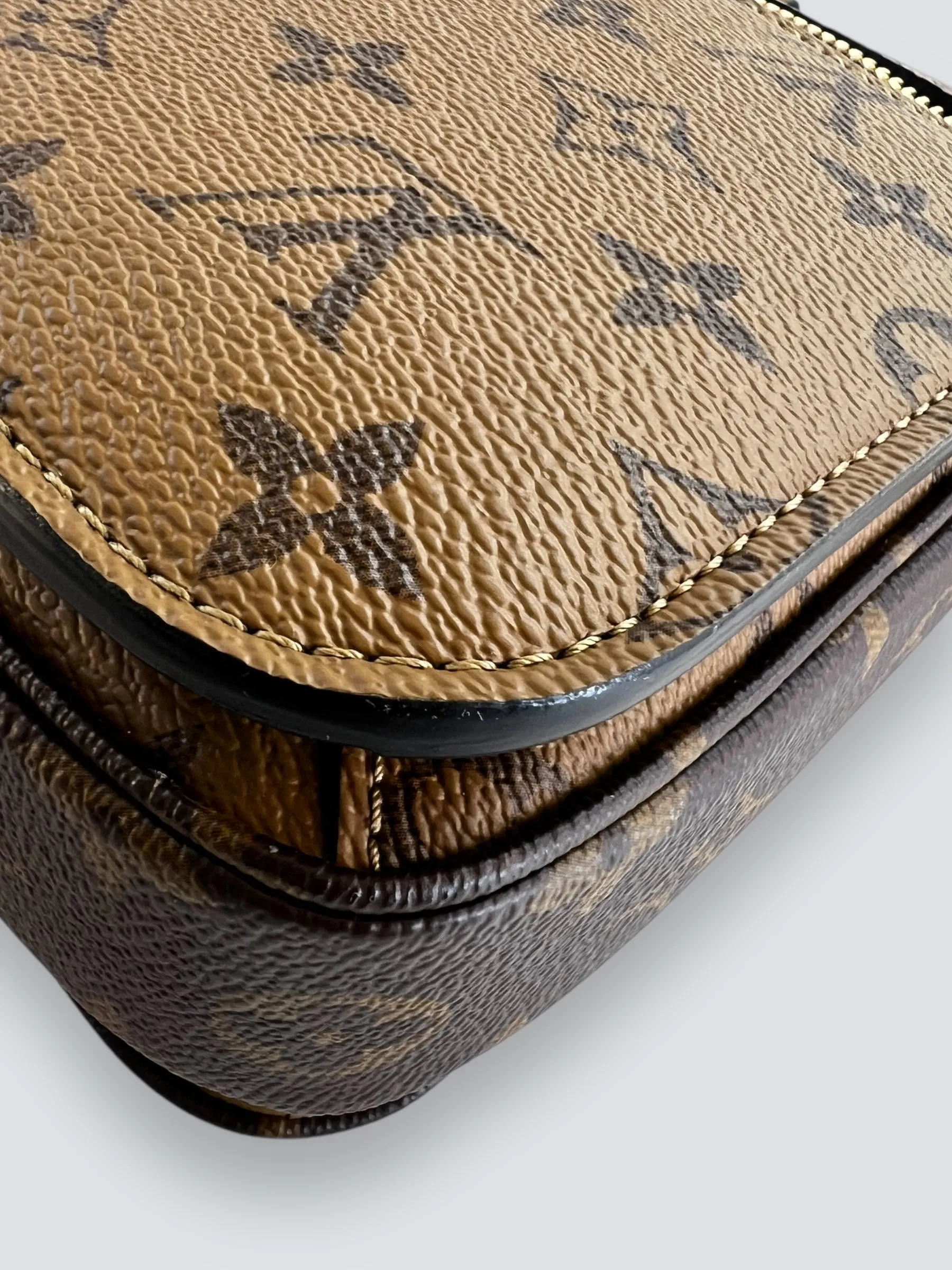 Louis Vuitton Monogram & Reverse Monogram Canvas Pochette Metis