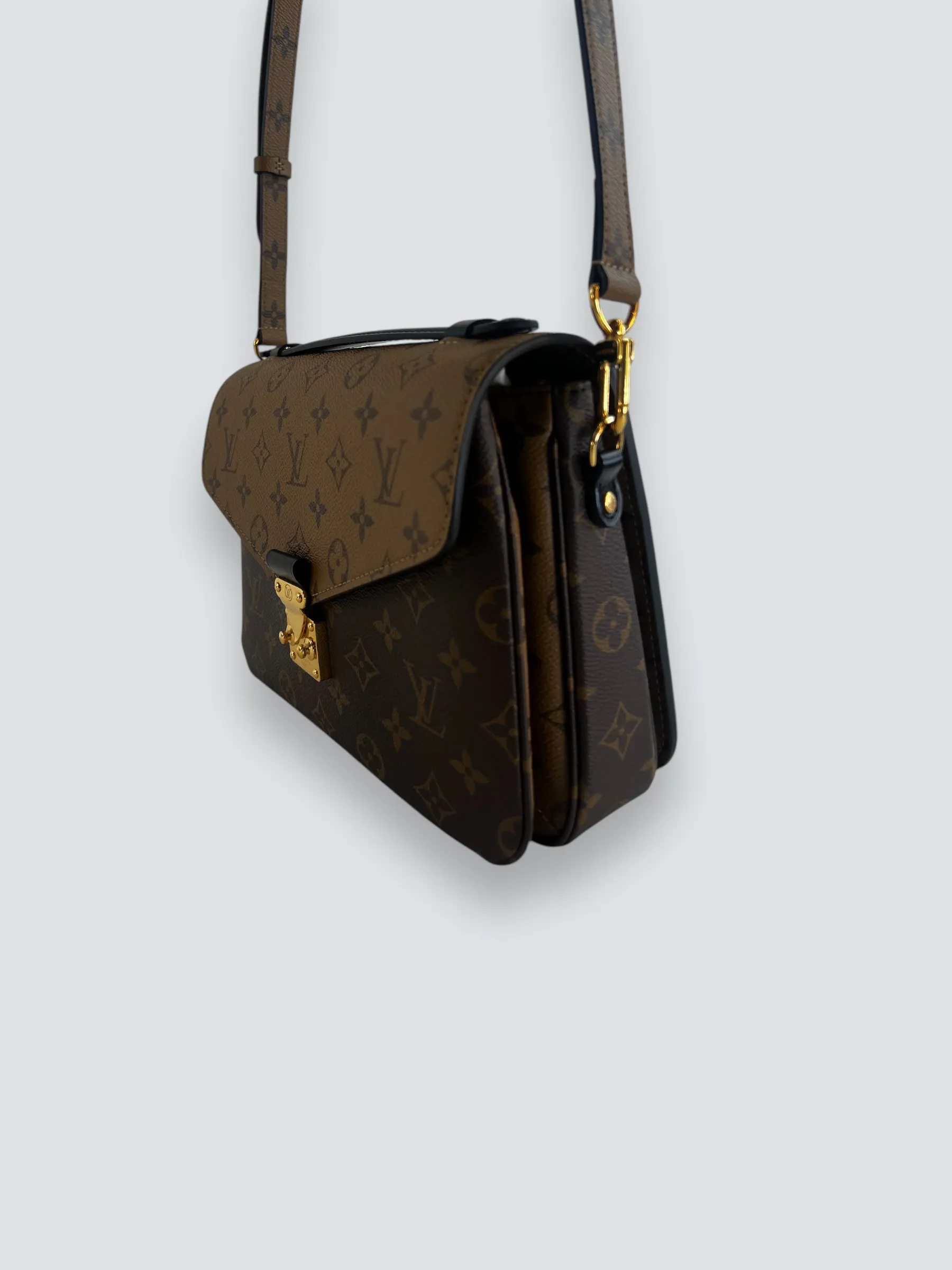 Louis Vuitton Monogram & Reverse Monogram Canvas Pochette Metis