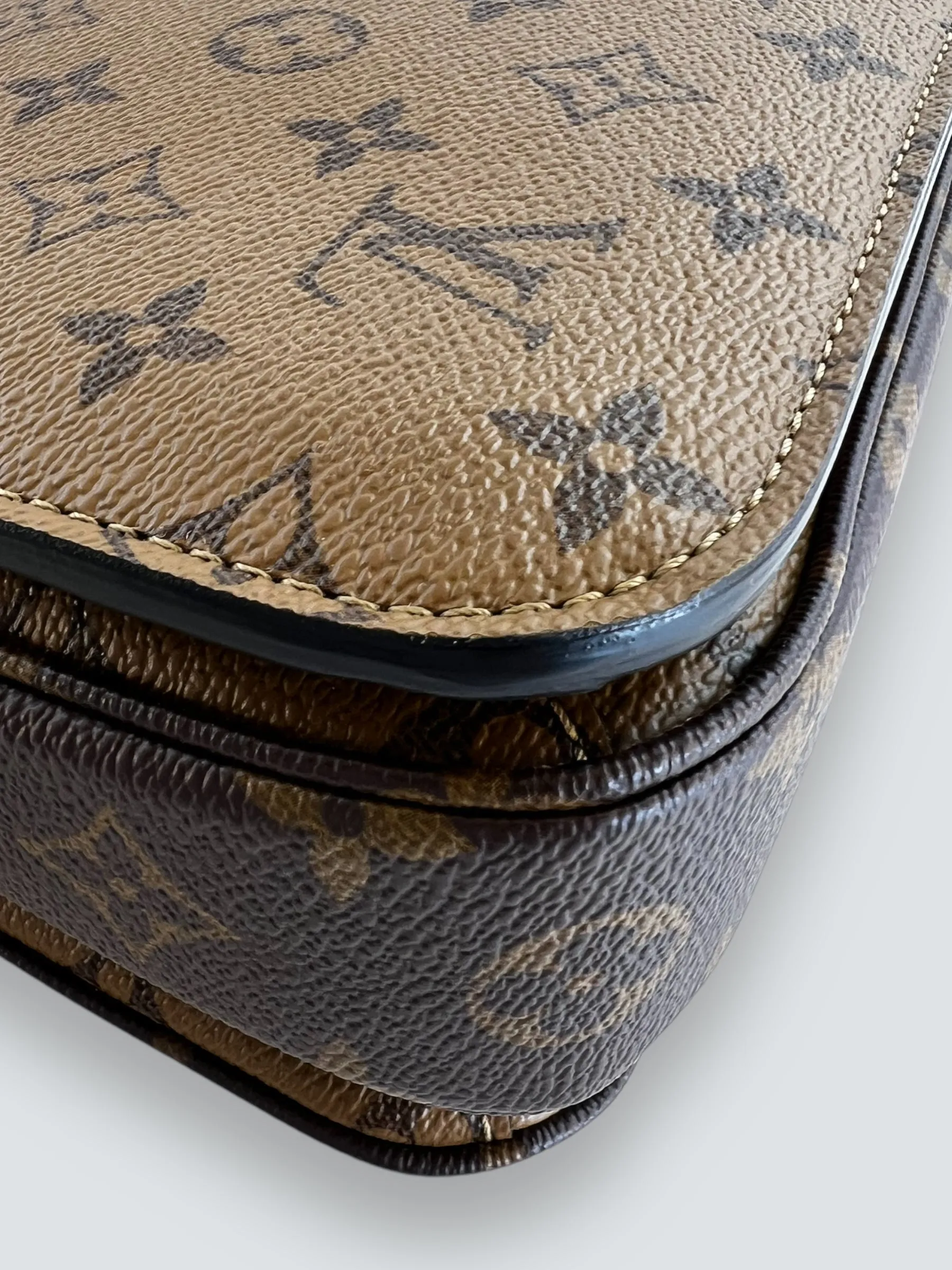 Louis Vuitton Monogram & Reverse Monogram Canvas Pochette Metis