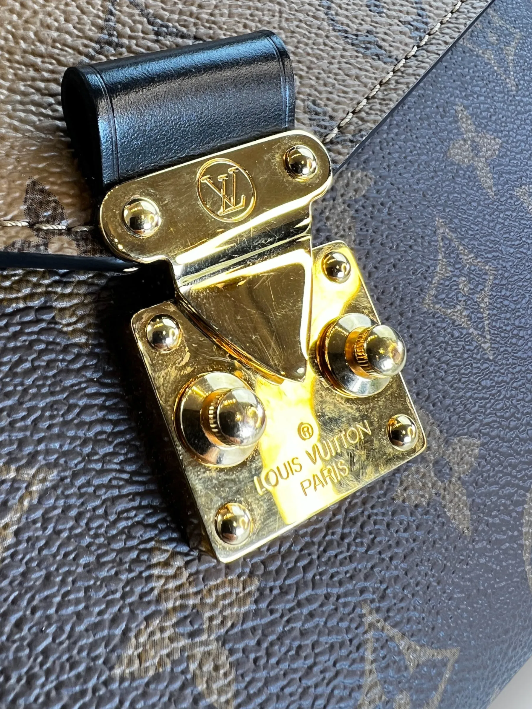 Louis Vuitton Monogram & Reverse Monogram Canvas Pochette Metis