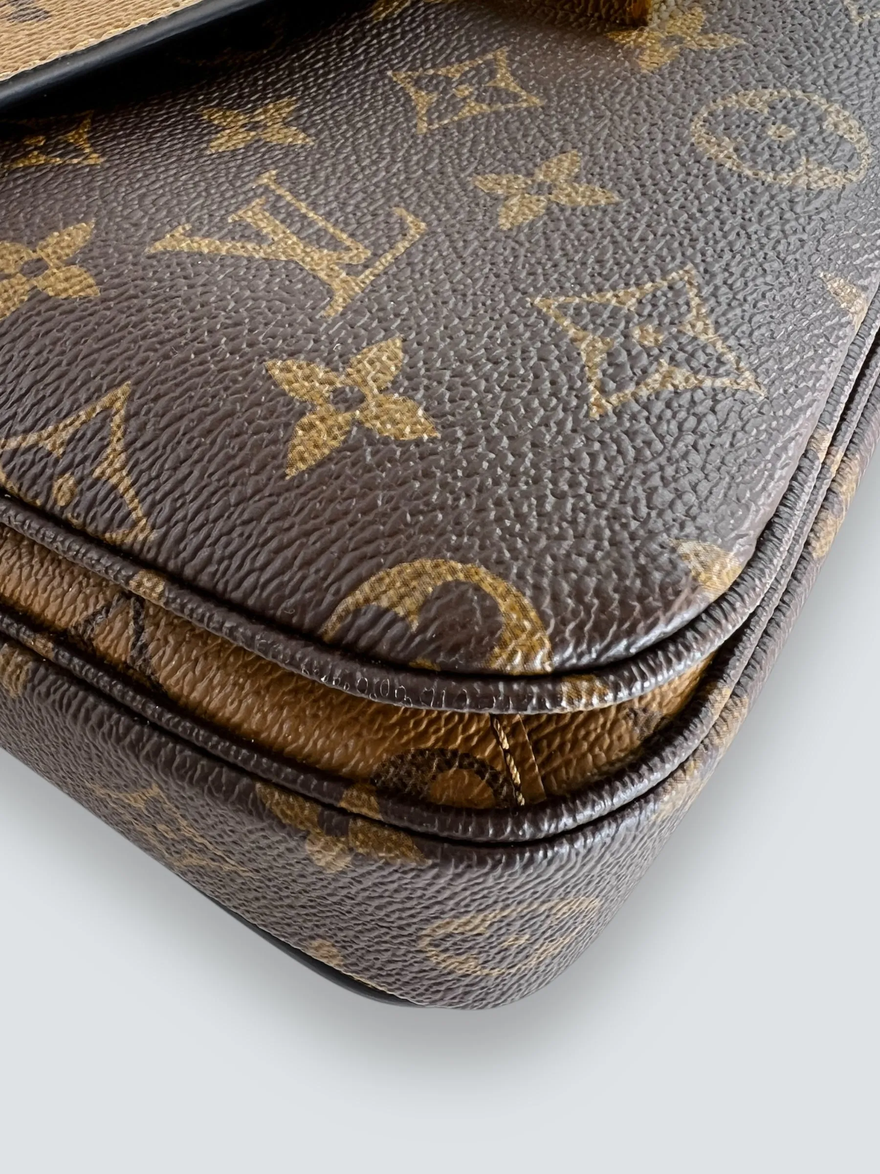 Louis Vuitton Monogram & Reverse Monogram Canvas Pochette Metis