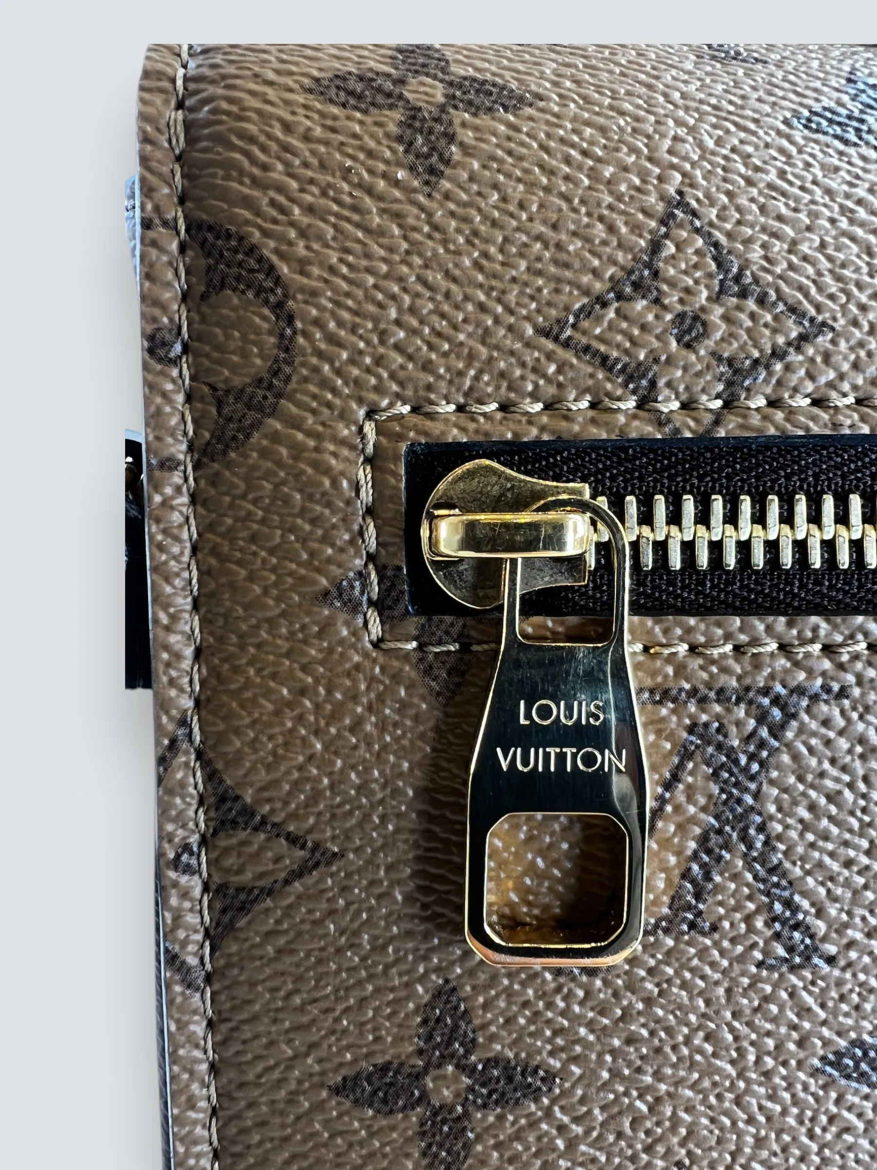 Louis Vuitton Monogram & Reverse Monogram Canvas Pochette Metis