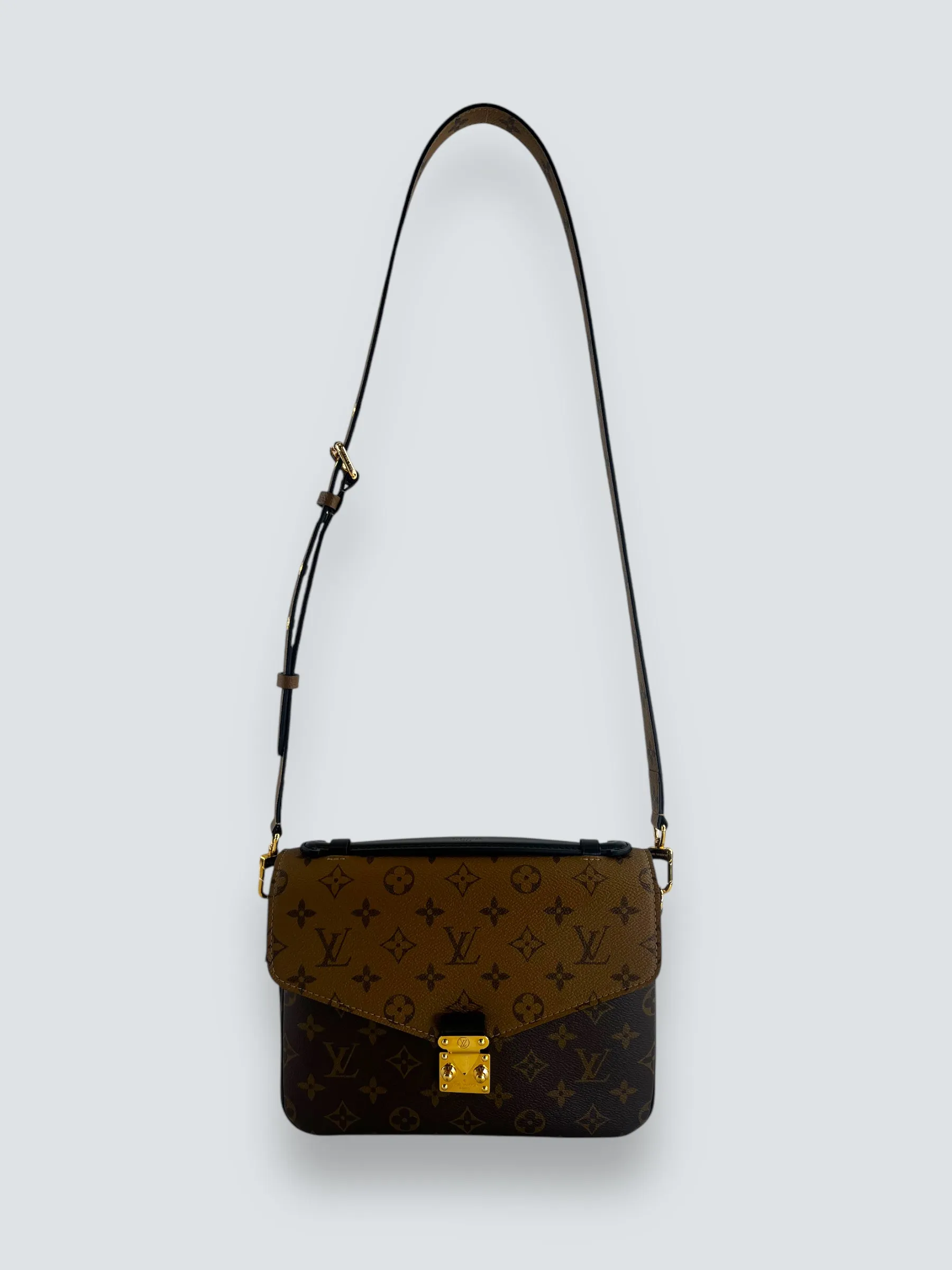 Louis Vuitton Monogram & Reverse Monogram Canvas Pochette Metis
