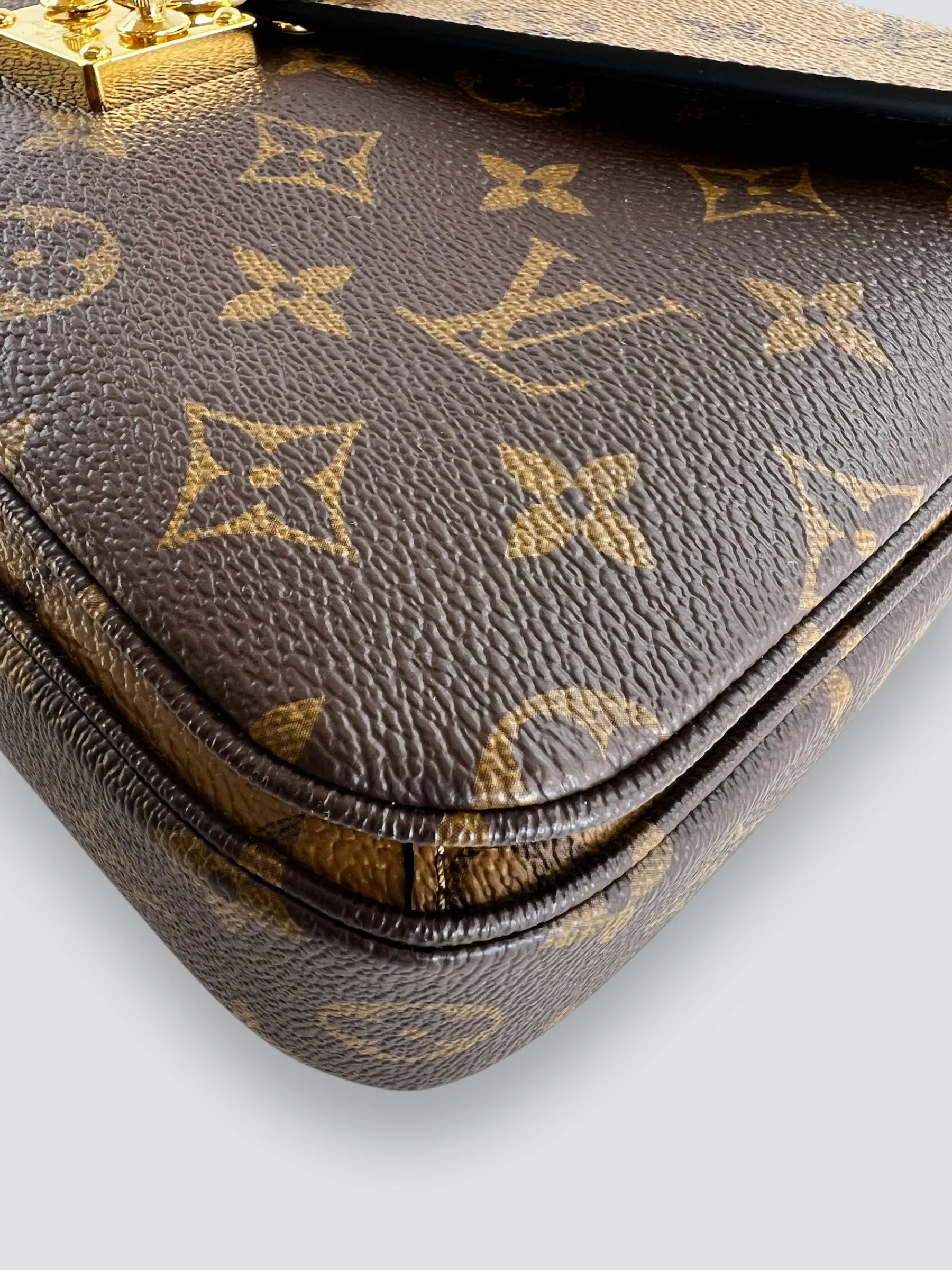 Louis Vuitton Monogram & Reverse Monogram Canvas Pochette Metis