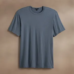 Luxe Lotus Jersey Tee - Cascade