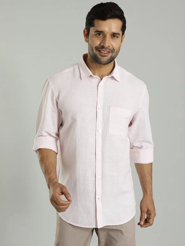 Men Striped Full Sleeve Cotton Blend Shirt