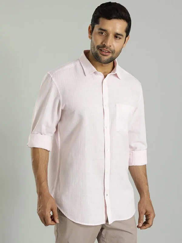 Men Striped Full Sleeve Cotton Blend Shirt