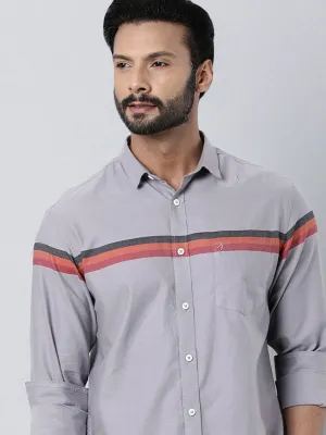 Men Striped Full Sleeve Cotton Shirt