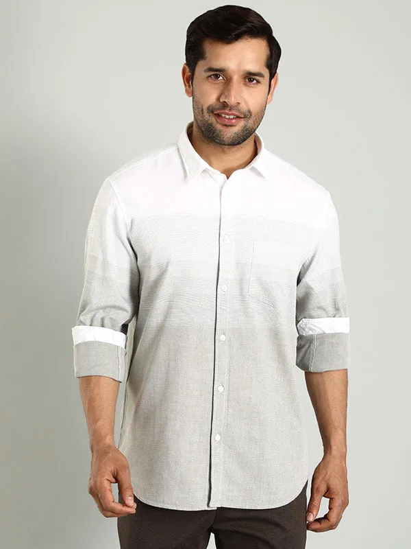 Men Striped Full Sleeve Cotton Shirt