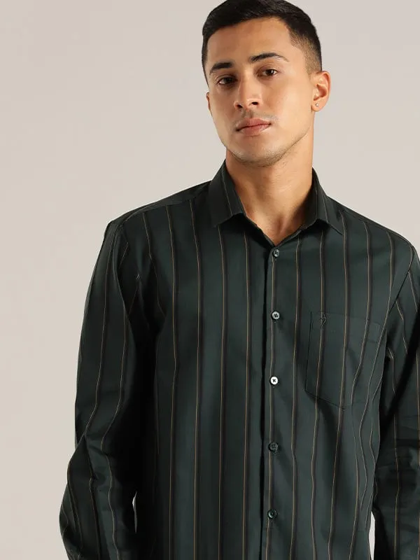 Men Striped Full Sleeve Cotton Shirt