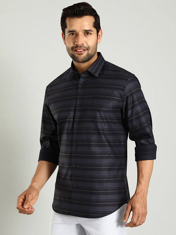 Men Striped Full Sleeve Cotton Shirt