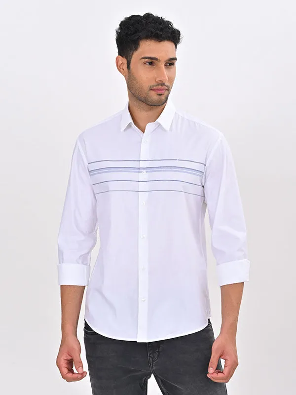 Men Striped Full Sleeve Cotton Shirt