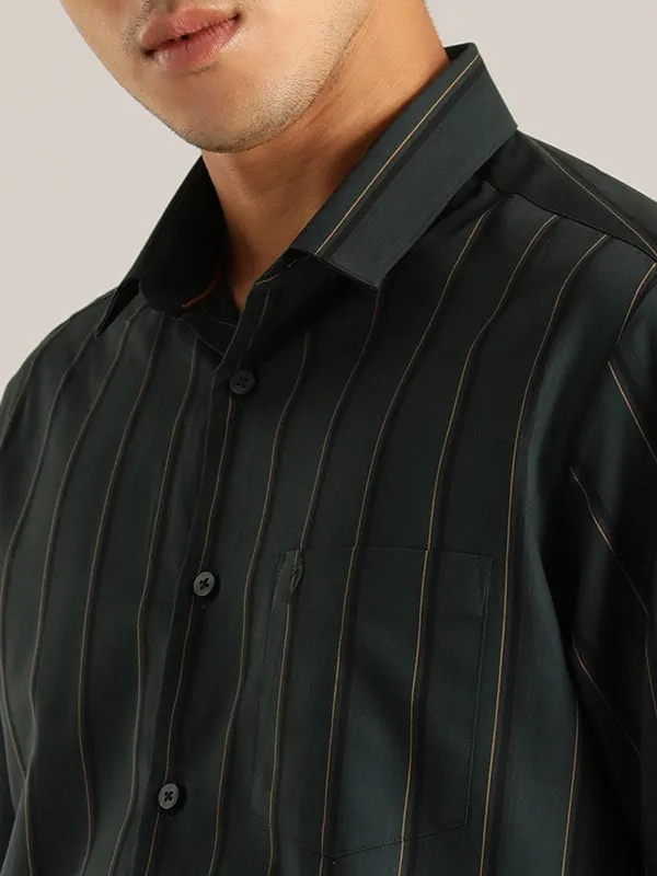 Men Striped Full Sleeve Cotton Shirt