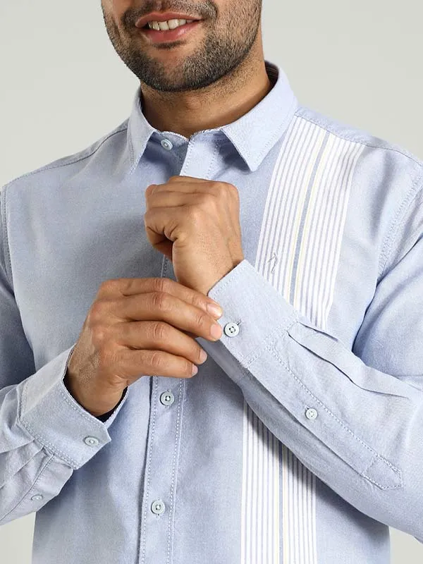Men Striped Full Sleeve Cotton Shirt