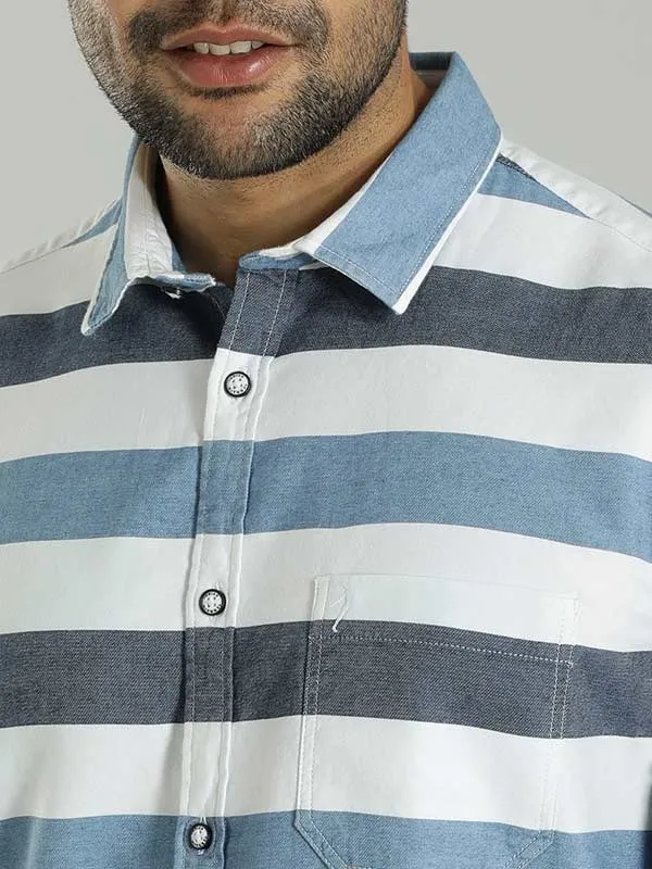 Men Striped Full Sleeve Cotton Shirt