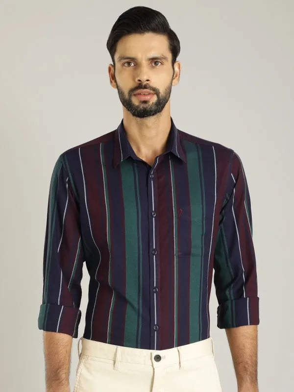 Men Striped Full Sleeve Cotton Shirt