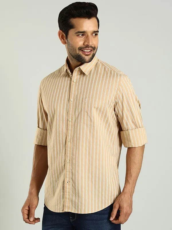 Men Striped Full Sleeve Cotton Shirt