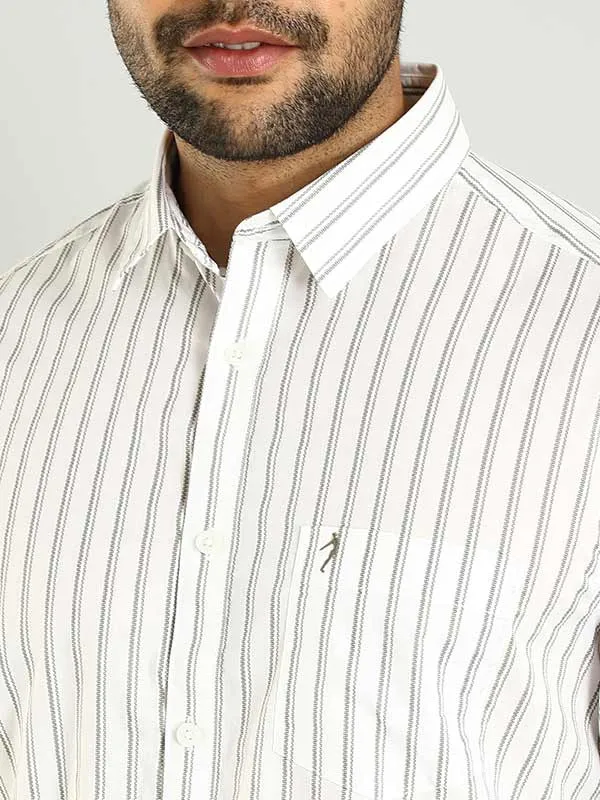 Men Striped Full Sleeve Cotton Shirt