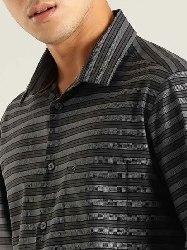 Men Striped Full Sleeve Cotton Shirt