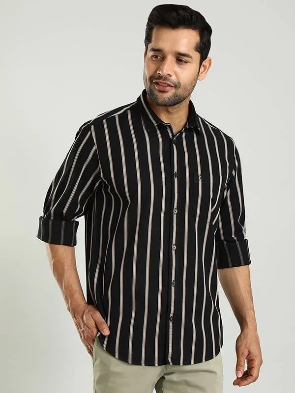 Men Striped Full Sleeve Cotton Shirt