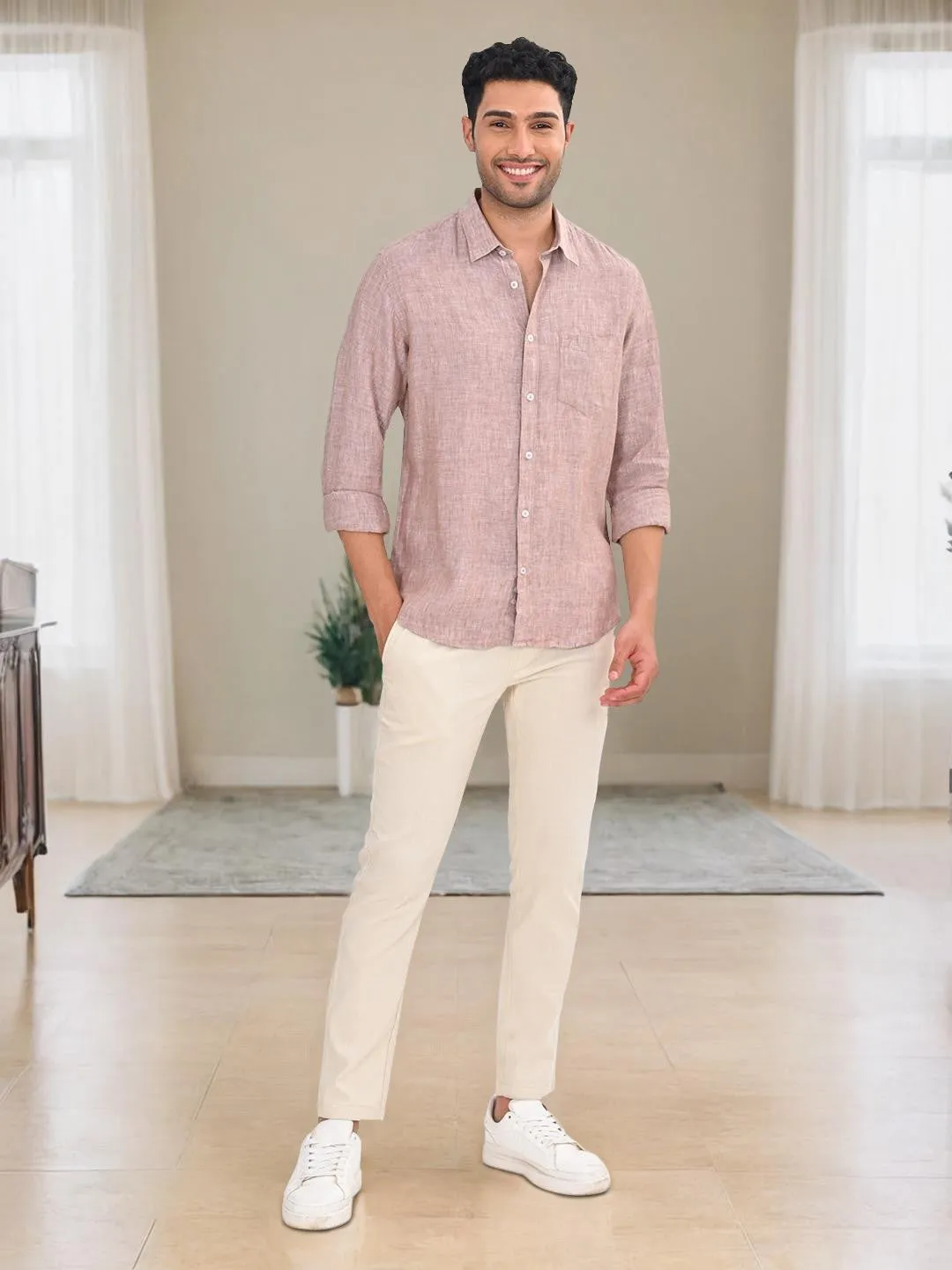 Men Striped Full Sleeve Cotton Shirt