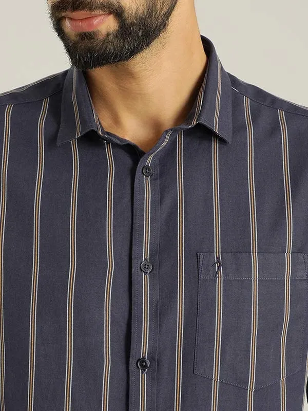 Men Striped Full Sleeve Cotton Shirt