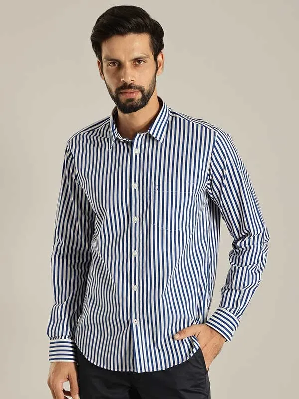 Men Striped Full Sleeve Cotton Shirt