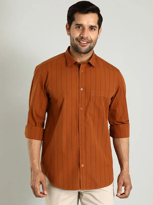 Men Striped Full Sleeve Cotton Shirt