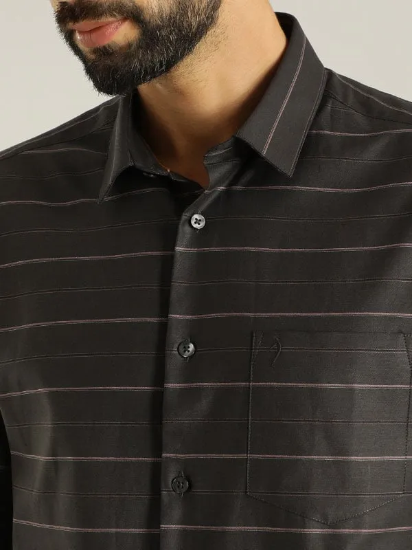 Men Striped Full Sleeve Cotton Shirt