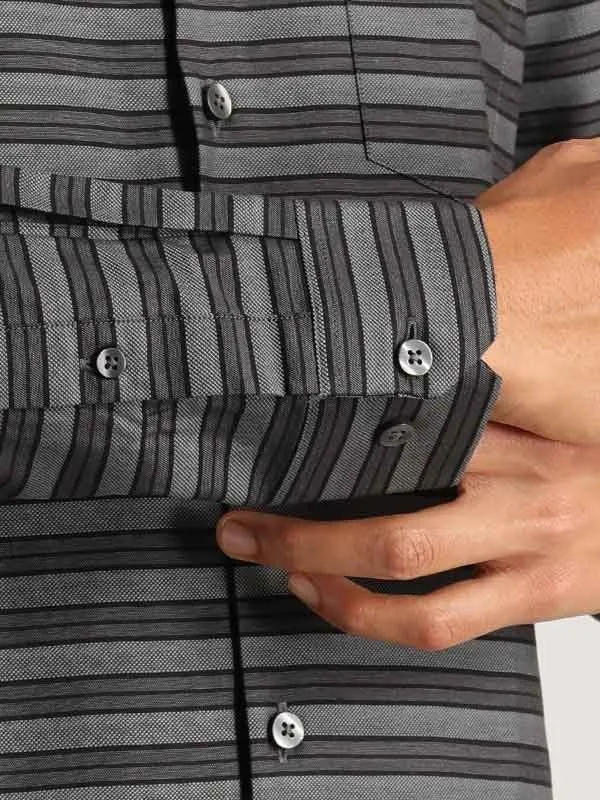 Men Striped Full Sleeve Cotton Shirt