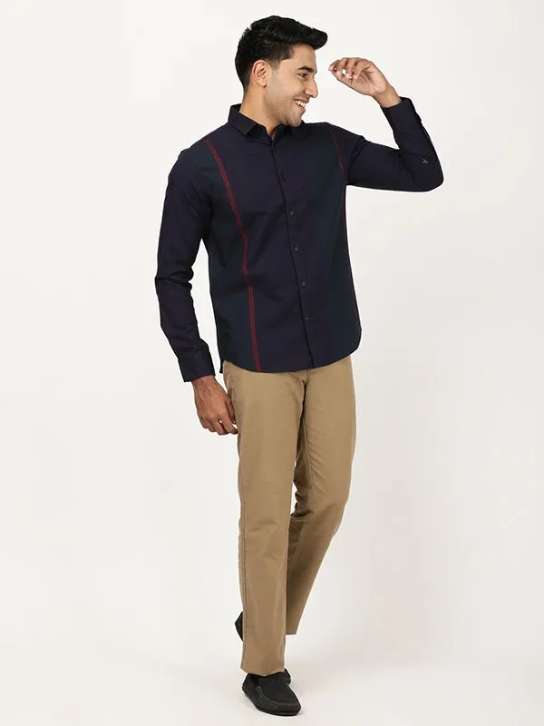 Men Striped Full Sleeve Cotton Shirt