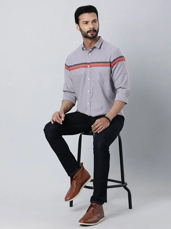 Men Striped Full Sleeve Cotton Shirt