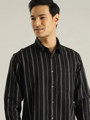 Men Striped Full Sleeve Cotton Shirt