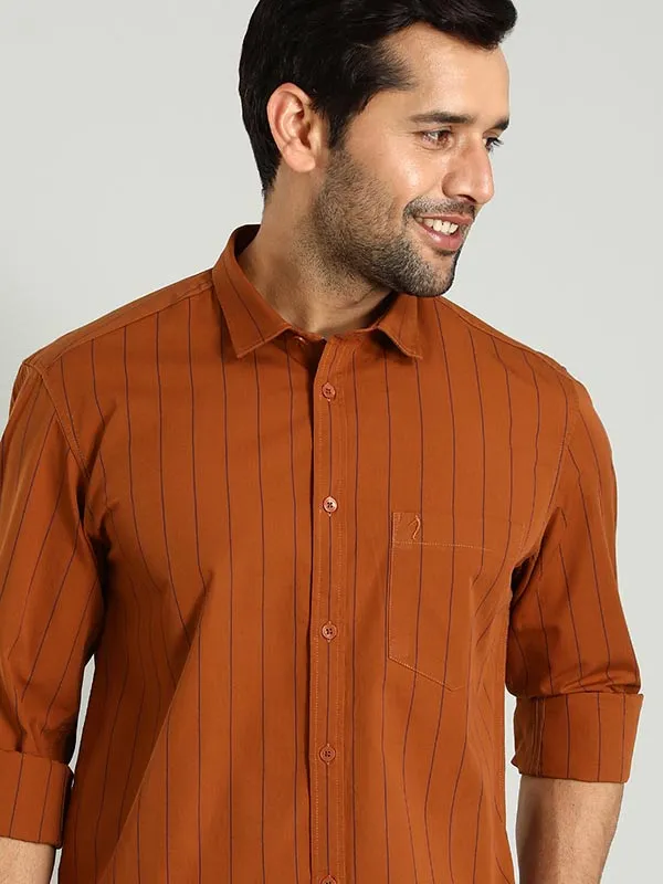 Men Striped Full Sleeve Cotton Shirt
