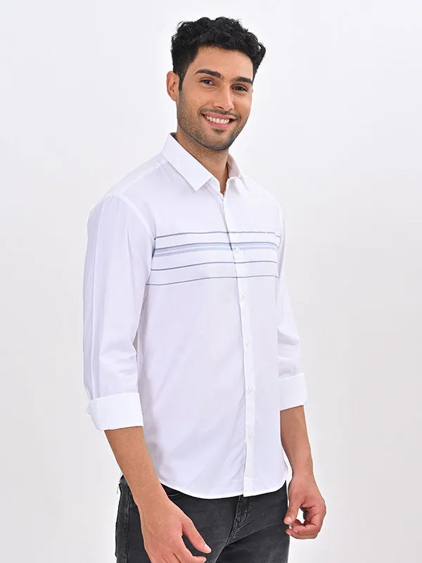Men Striped Full Sleeve Cotton Shirt
