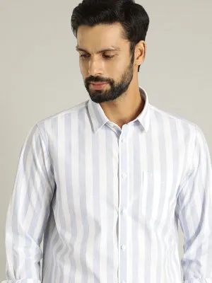Men Striped Full Sleeve Cotton Shirt