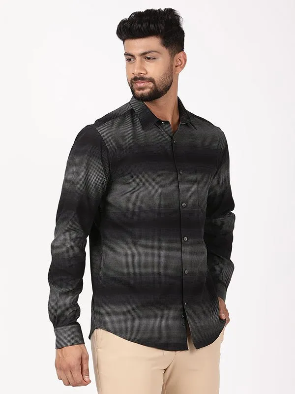 Men Striped Full Sleeve Cotton Shirt